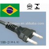 ブラジルの電源2ピン/プラグ付き延長コード/引き込み式の電源コード-電源コード、エクステンションコード問屋・仕入れ・卸・卸売り