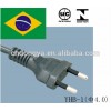 卸売中国の製造元10a16a250vコードラップトップのためのブラジルのac電源コード-電源コード、エクステンションコード問屋・仕入れ・卸・卸売り