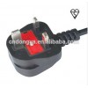 UK power extension cord BS power cord with fuse-電源コード、エクステンションコード問屋・仕入れ・卸・卸売り