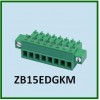 プラグイン可能なターミナルブロック15edgkm_3.81mmpcbコネクタ付ネジ穴のピッチ-ターミナルブロック問屋・仕入れ・卸・卸売り