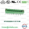 Pcbオスターミナルにピンと45度ケファ州ブランドkf2edgrm-5.0/5.08-端末問屋・仕入れ・卸・卸売り