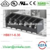 Pcbバリア端子台6.35ミリメートル垂直ピンhb611-6.3520a電源ストリップ端子コネクタ-端末問屋・仕入れ・卸・卸売り