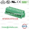 Pcbプラグ端子コネクタ端子台に5. 08ミリメートル女性の電気ソケットパネルマウントkf2edg-std-5.08ワイヤコネクタ-端末問屋・仕入れ・卸・卸売り
