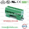 Pcbプラグ端子コネクタ端子台に5. 08ミリメートル男性女性ケーブルストリップkf2edg-vk-5.08電気コネクタソケットパネル-端末問屋・仕入れ・卸・卸売り