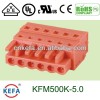 電気スペード5.0ミリメートルpcbコネクタメスプラグ端子台にkfm500k-5.0ロック付き-端末問屋・仕入れ・卸・卸売り
