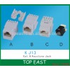 シールドなしcat6rj45rj45へ8p8ctoolessキーストーンジャックゴールドメッキ1u30u50uul付き-コネクタ問屋・仕入れ・卸・卸売り