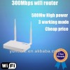 300mbps1w802.11n1000mwハイパワー無線lanルータ、 5壁を通過することができ、 wanとlanポート41-無線のネットワーク設備問屋・仕入れ・卸・卸売り