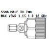 ssma7ミリメートルにオスアダプタ-コネクタ問屋・仕入れ・卸・卸売り