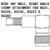 ミニuhf男性rg141直角圧着コネクタのための-電気通信関連部品問屋・仕入れ・卸・卸売り
